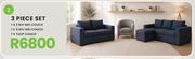 Niki Collection 3 Piece Set (1 x 2 Div Couch + 1 x 3 Div Couch + 1 x Tulip Couch)
