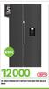Defy 555Ltr Black Inox SxS + WD Fridge 20-594