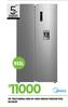 Midea 513Ltr Side By Side Fridge/Freezer BCD530 20-583