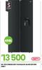 Defy 496Ltr SxS Black Glass Fridge DFF456 20-576