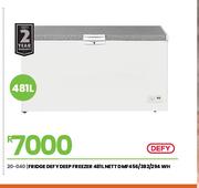 Defy 481Ltr  Nett WHT Deep Fridge/Freezer DMF456/382/294 20-040