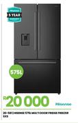 Hisense 575Ltr SxS Multi Door Fridge/Freezer 20-581 