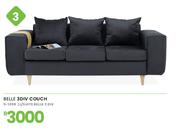 Belle 3 Div Couch L/Suite 9-1098