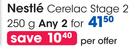 Nestle Cerelac Stage 2-2x250g