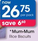 Mum-Mum Rice Biscuits-Per Pack