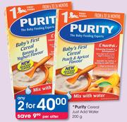 Purity Cereal Just Add Water-2x200G