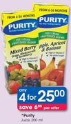 Purity Juice-4x200Ml