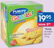 Purity Goodies! Biscotti-110G Per Pack