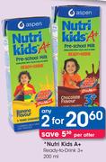 Nutri Kids A+ Ready-To-Drink 3+-2x200Ml