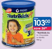 Nutrikids A+ 3+ Chocolate Or Vanilla-900g
