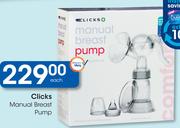 Clicks Manual Breast Pump-Each