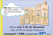 Oh So Heavenly Oils Of Africa Baby Products-Each