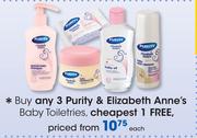 Purity & Elizabeth Anne's Baby Toiletries-Each