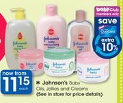 Johnson's Baby Oils, Jellies And Creams-Each
