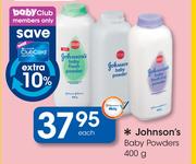 Johnson's Baby Powders-400g Each