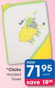 Clicks Hooded Towel