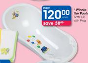 Winnie The Pooh Bath Tub With Plug