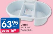 Clicks Top & Tail Plastic Bath