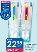 Clicks Baby Bottle And Teat Brush-Each