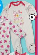 Clicks Girl's Sleepsuit