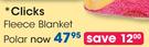 Clicks Fleece Polar Blanket