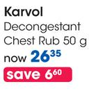 Karvol Decongestant Chest Rub-50G