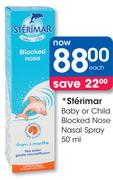Sterimar Baby Or Child Blocked Nose Nasal Spray-50Ml
