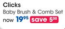 Clicks Baby Brush & Comb Set