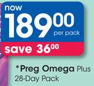 Preg Omega Plus 28 Day Pack-Per Pack