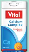 Vital Calcium Complex 30 Tablets-Per Pack