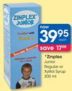 Zinplex Junior Regular Or Xylitol Syrup-200ml