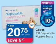 Clicks 150's Disposable Nappie Sacks-Per Pack