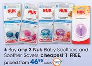Nuk Baby Soothers And Soother Savers-Each