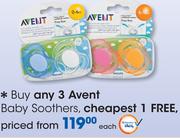 Avent Baby Soothers-Each