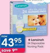 Lansinoh 24 Disposable Nursing Pads-Per Pack