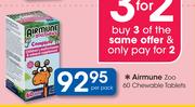 Airmune Zoo 60 Chewable Tablets-Per Pack
