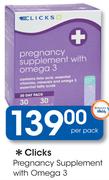 Clicks Pregnancy Supplement With Omega 3-Per Pack