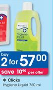Clicks Hygiene liquid-2 x 750ml 