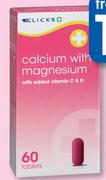 Clicks Calcium With Magnesium 90 Tablets-Per Pack