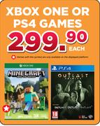 XBox One Or PS4 Games-Each