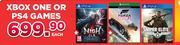 XBox One Or PS4 Games-Each