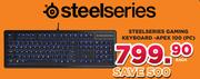 Steelseries Gaming Keyboard Apex 100 PC-Each