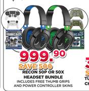 Turtle Beach Recon 500 Or 50X Headset Bundle