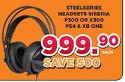 Steelseries Headsets Siberia P300 Or X300 PS4 & Xbox One-Each