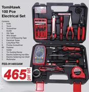 TomiHawk 100Pce Electrical Set FED. H14003AW-Per Set