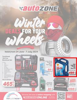 Autozone : Winter Deals For Your Wheels (24 June - 07 July 2024), page 1