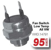 Fan Switch Low Temp For All VW VWD.14791-Each