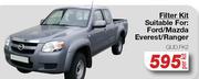 Gud Filter Filter Kit Suitable For: Ford/Mazda Everest/Ranger GUD.FK2-Per Kit