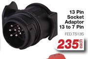 13 Pin Socket Adaptor 13 To 7 Pin FED.TS13S