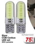 Elpar COB Canbus LED Set 200 Lumens ELP.G501CLED-Per Set